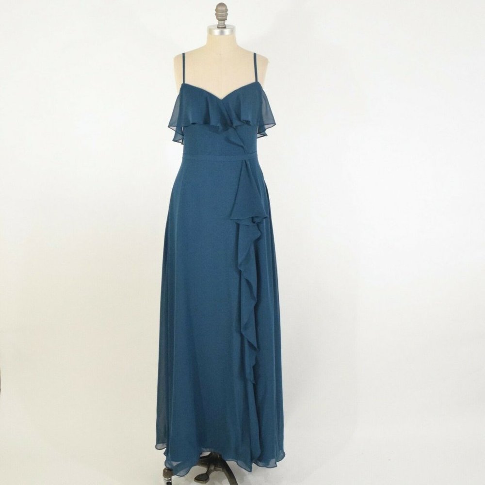 Azazie Jade Green Bridesmaid's Dress Gem